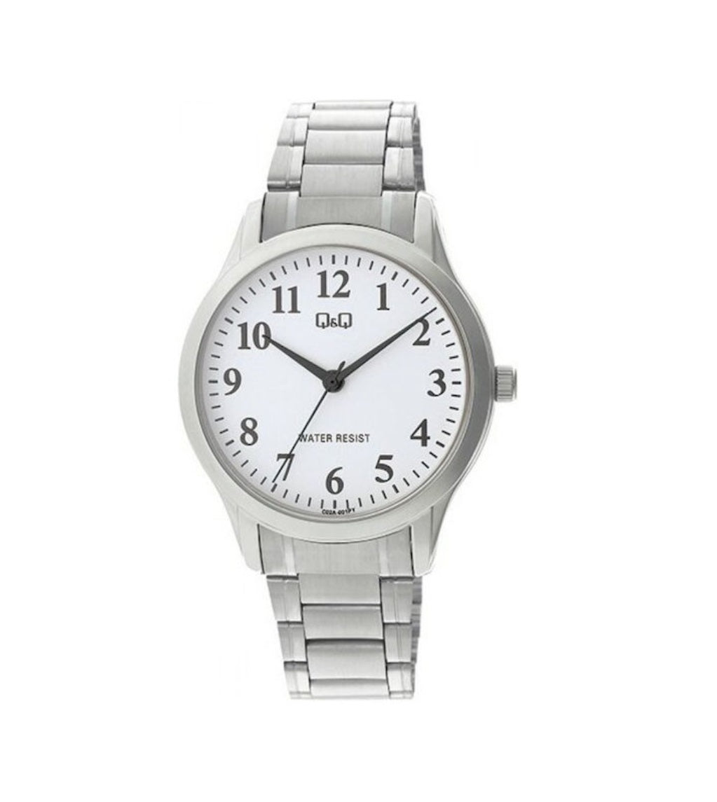 Stainless Steel White Dial