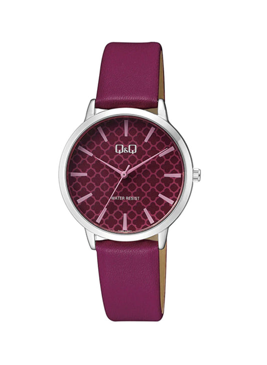 Burgundy Fashion Leather