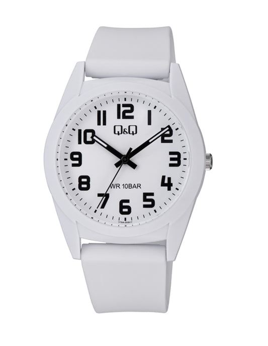 White Plastic Watch Bold